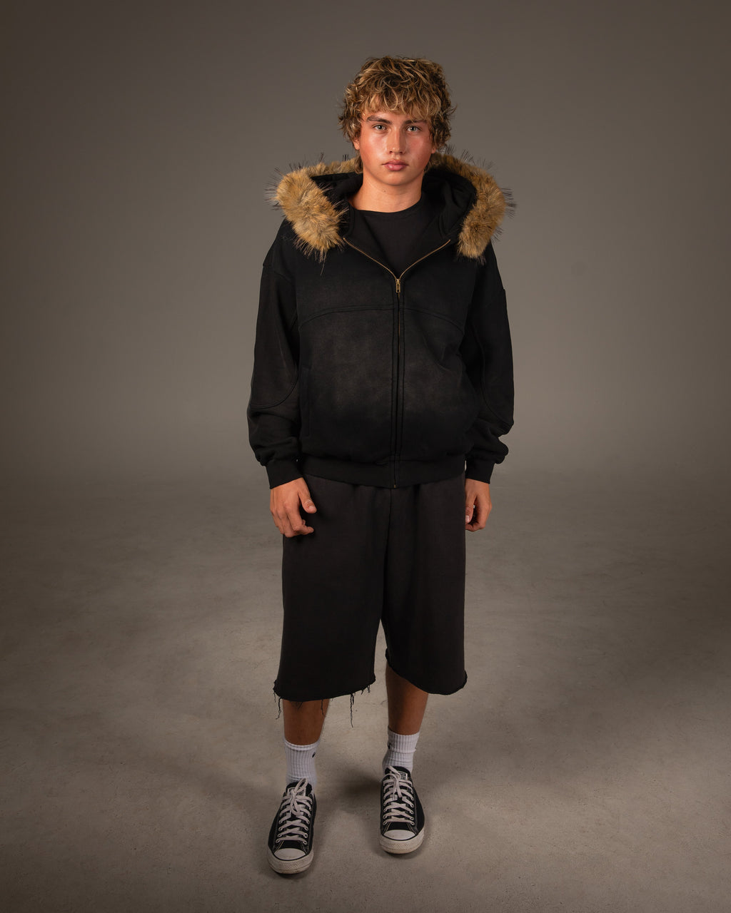Reset Faux Fur Detachable Hoodie