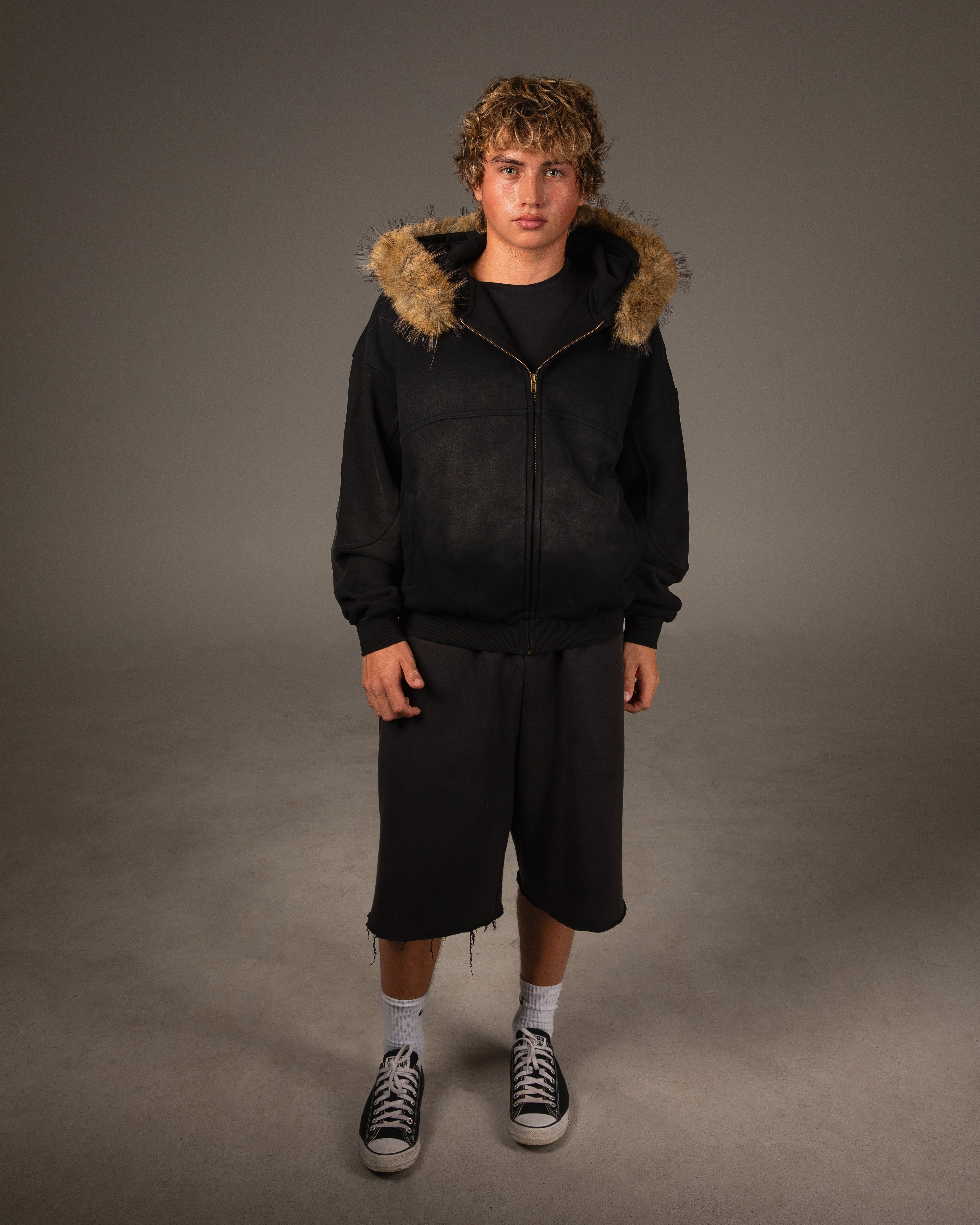 Reset Faux Fur Detachable Hoodie