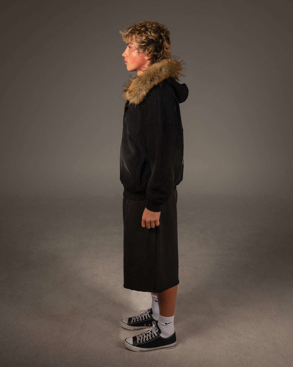 Reset Faux Fur Detachable Hoodie