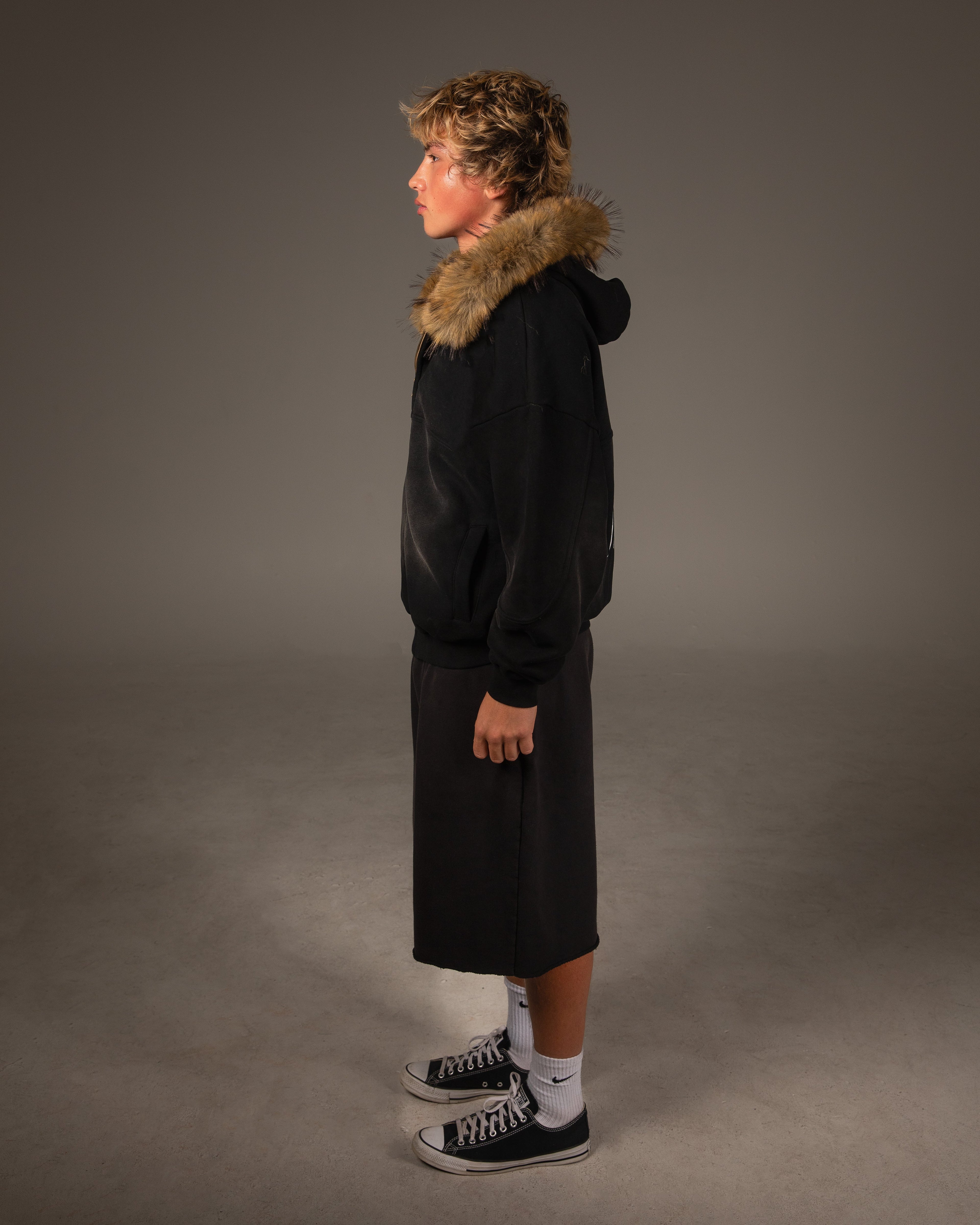 Reset Faux Fur Detachable Hoodie