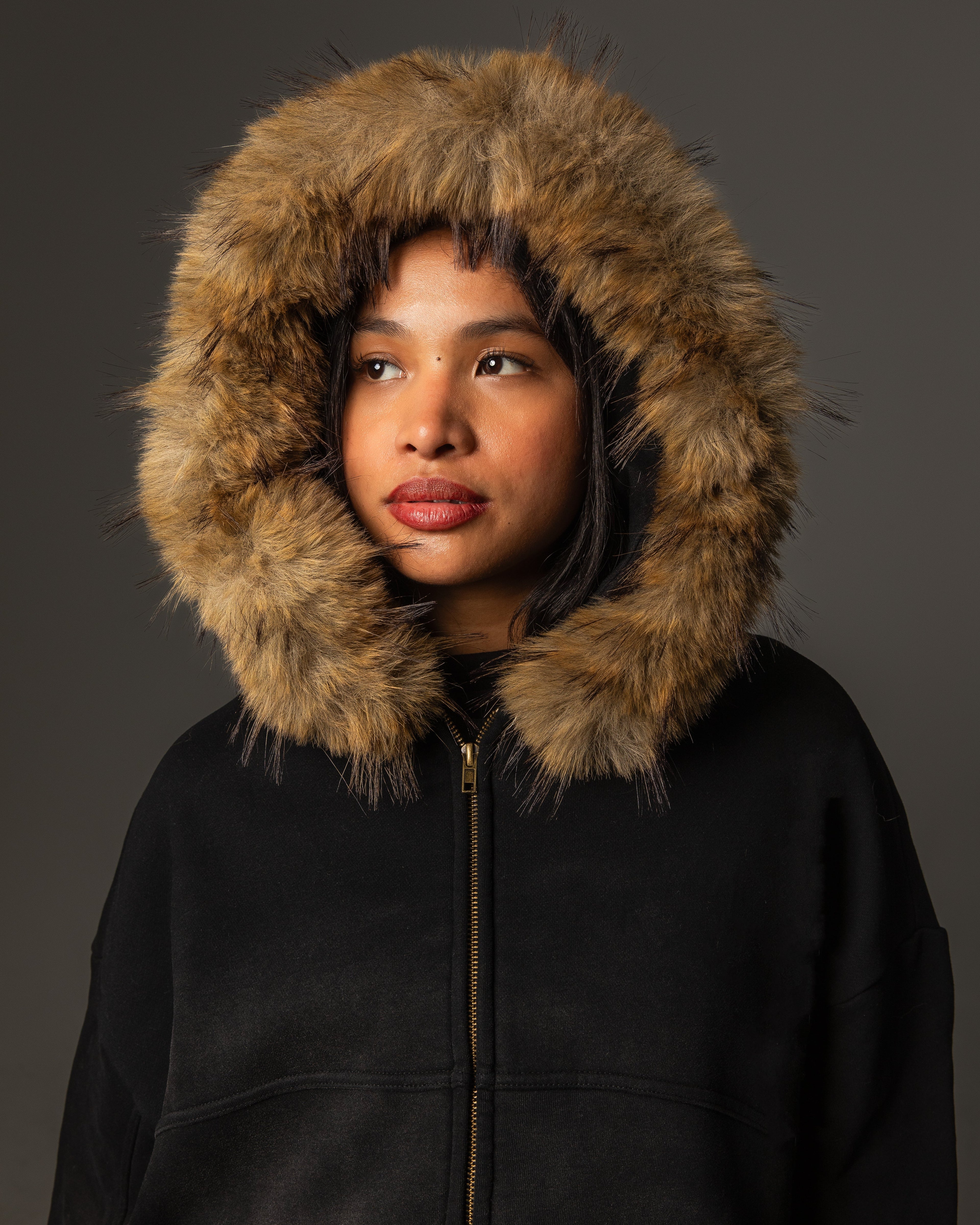 Reset Faux Fur Detachable Hoodie